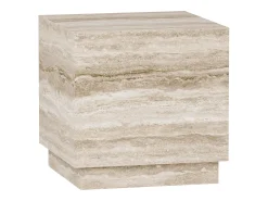 Mesa de apoio em travertino – bege – Heron
