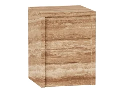 Mesa de apoio em travertino – nogueira – Pelican