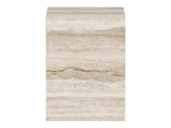 Mesa de apoio em travertino – bege – Dove Low