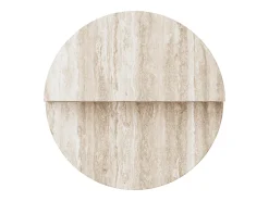 Mesa de apoio em travertino – bege – Swan Low