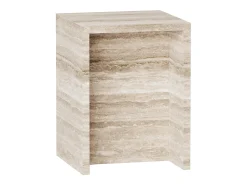 Mesa de apoio em travertino – bege – Falcon