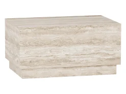 Mesa de apoio em travertino – bege – Heron Wide