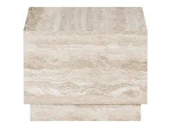 Mesa de apoio em travertino – bege – Heron Wide