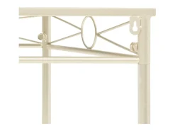 Mesa de apoio estilo vintage metal 87x34x73 cm dourado