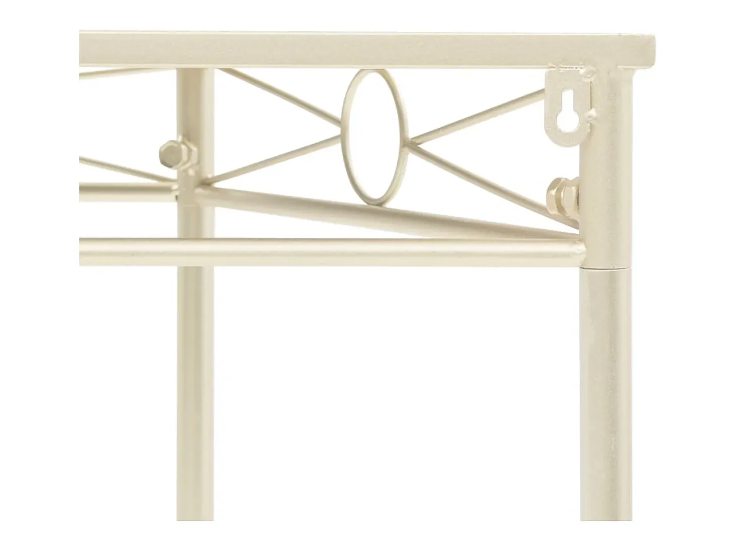 Mesa de apoio estilo vintage metal 87x34x73 cm dourado