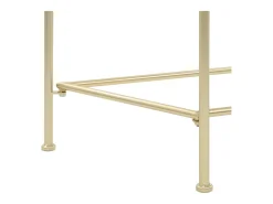 Mesa de apoio estilo vintage metal 87x34x73 cm dourado