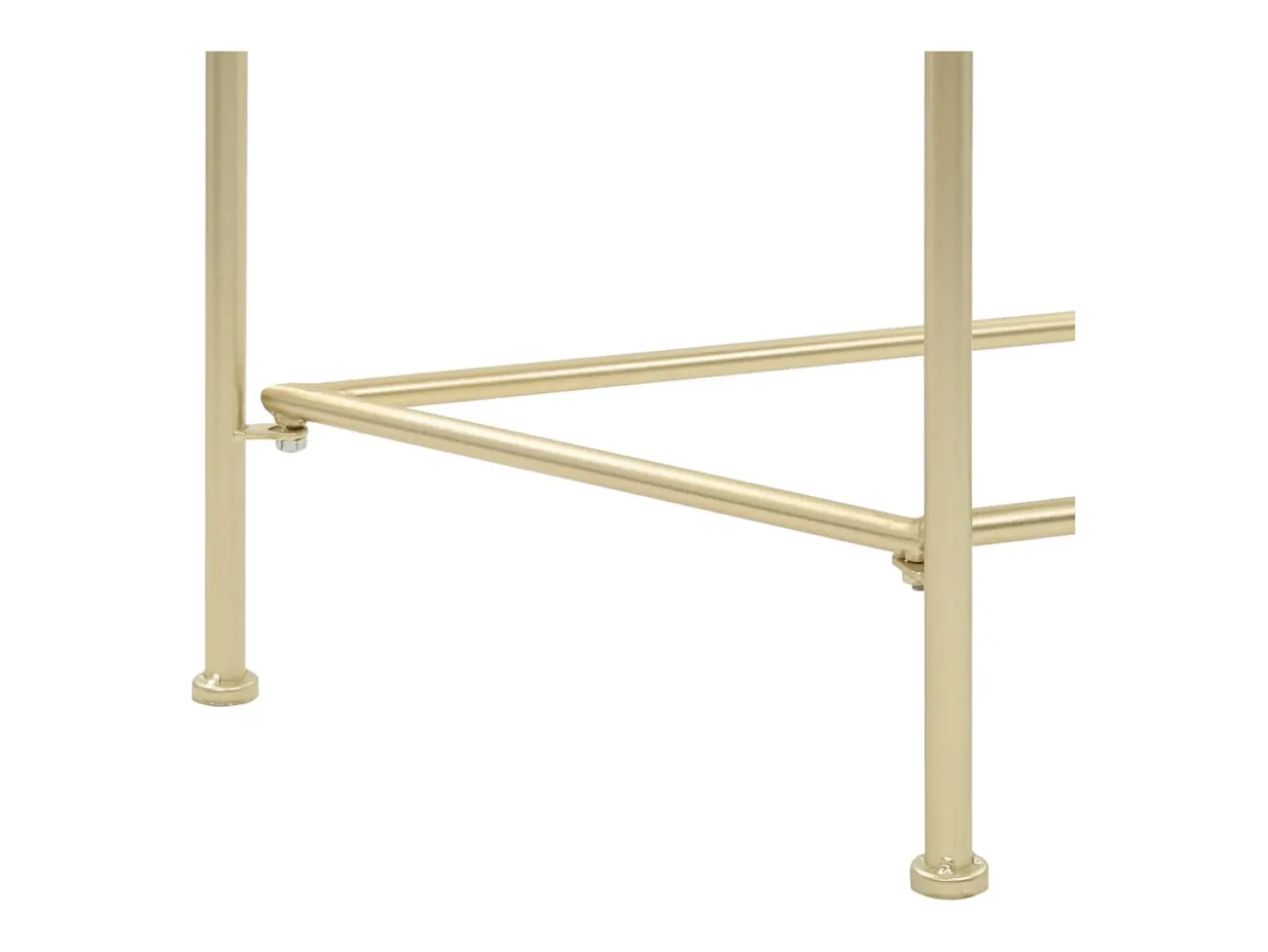 Mesa de apoio estilo vintage metal 87x34x73 cm dourado