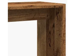Mesa de apoio madeira velha 50x26x50 cm madeira trabalhada