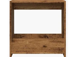 Mesa de apoio madeira velha 50x26x50 cm madeira trabalhada
