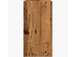 Mesa de apoio madeira velha 50x26x50 cm madeira trabalhada