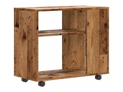 Mesa de apoio madeira velha 70x35x55 cm madeira trabalhada