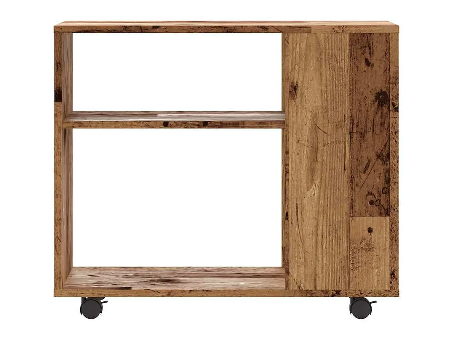 Mesa de apoio madeira velha 70x35x55 cm madeira trabalhada