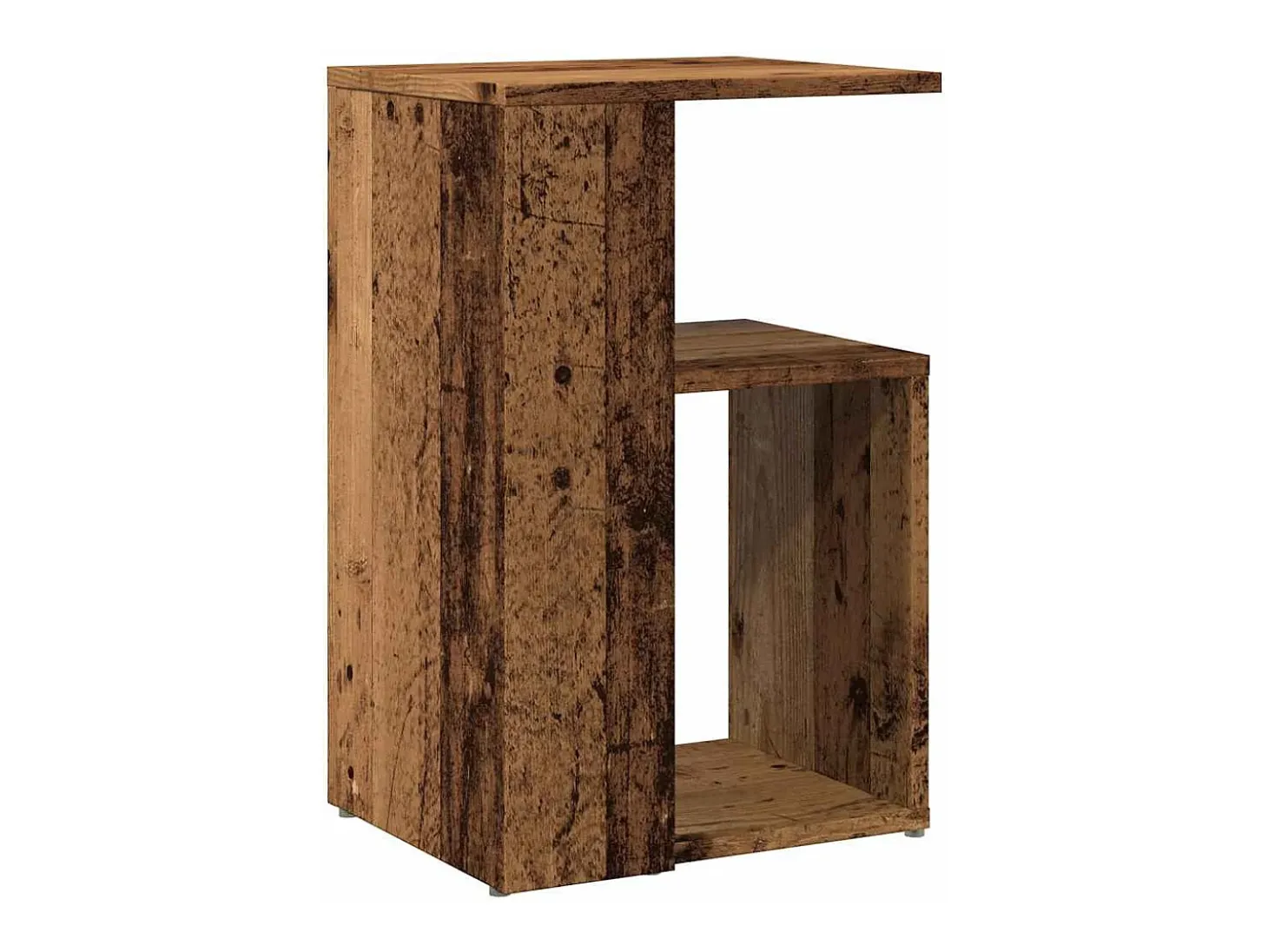 Mesa de apoio madeira velha 36x30x56 cm madeira trabalhada