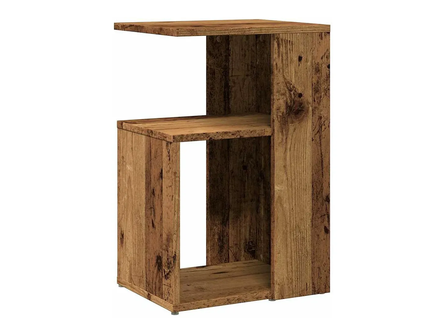 Mesa de apoio madeira velha 36x30x56 cm madeira trabalhada