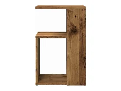 Mesa de apoio madeira velha 36x30x56 cm madeira trabalhada