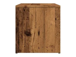Mesa de apoio madeira velha 59x36x38 cm madeira trabalhada