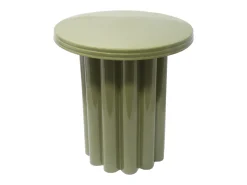 Mesa de apoio redonda em metal de cor verde - BALIA
