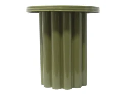 Mesa de apoio redonda em metal de cor verde - BALIA