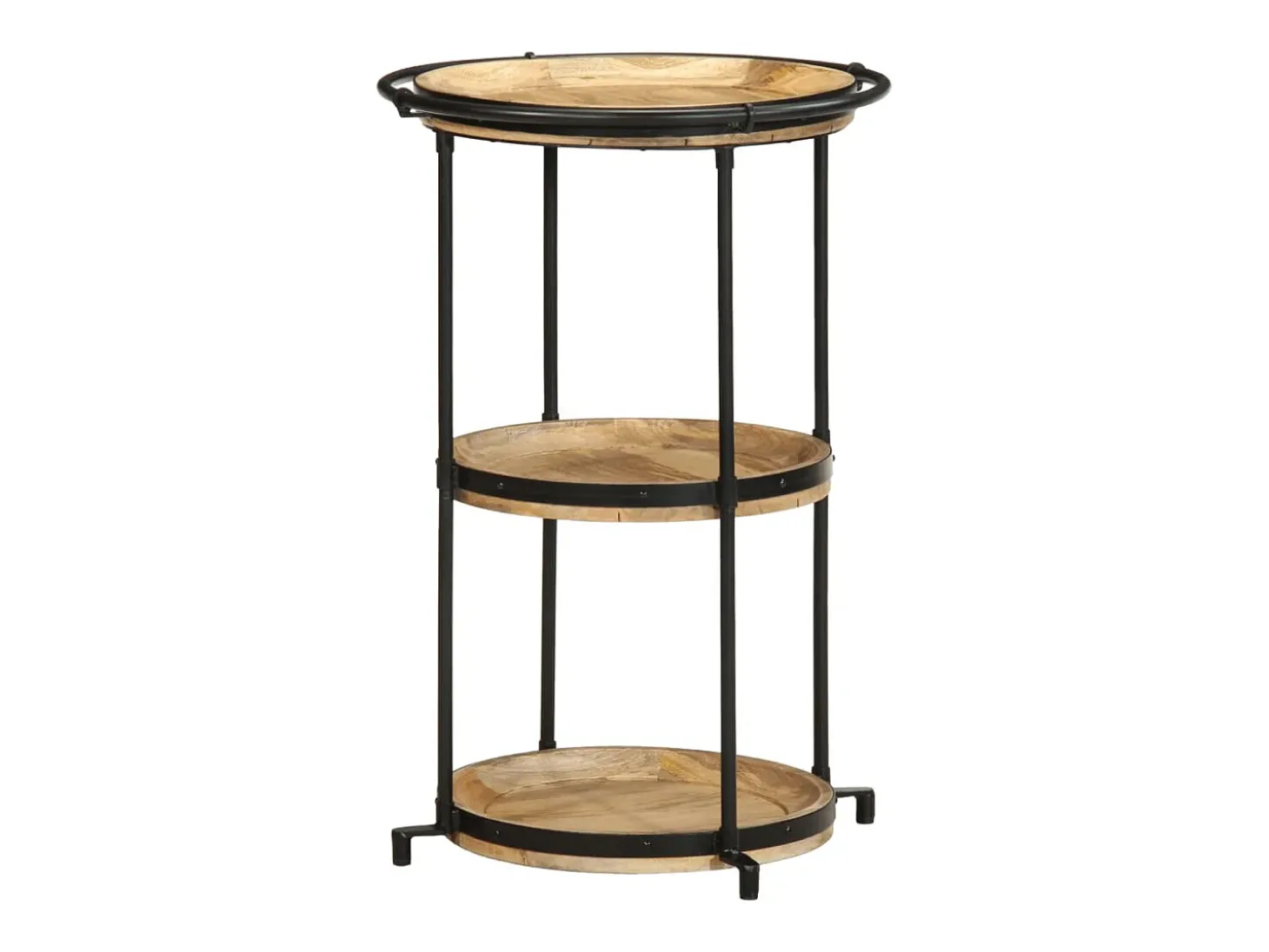 Mesa de apoio Ø55x83 cm madeira de mangueira maciça