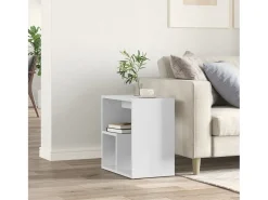 Mesa de apoio 50x30x50 cm contraplacado branco PT238622