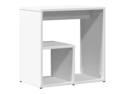 Mesa de apoio 50x30x50 cm contraplacado branco PT238622