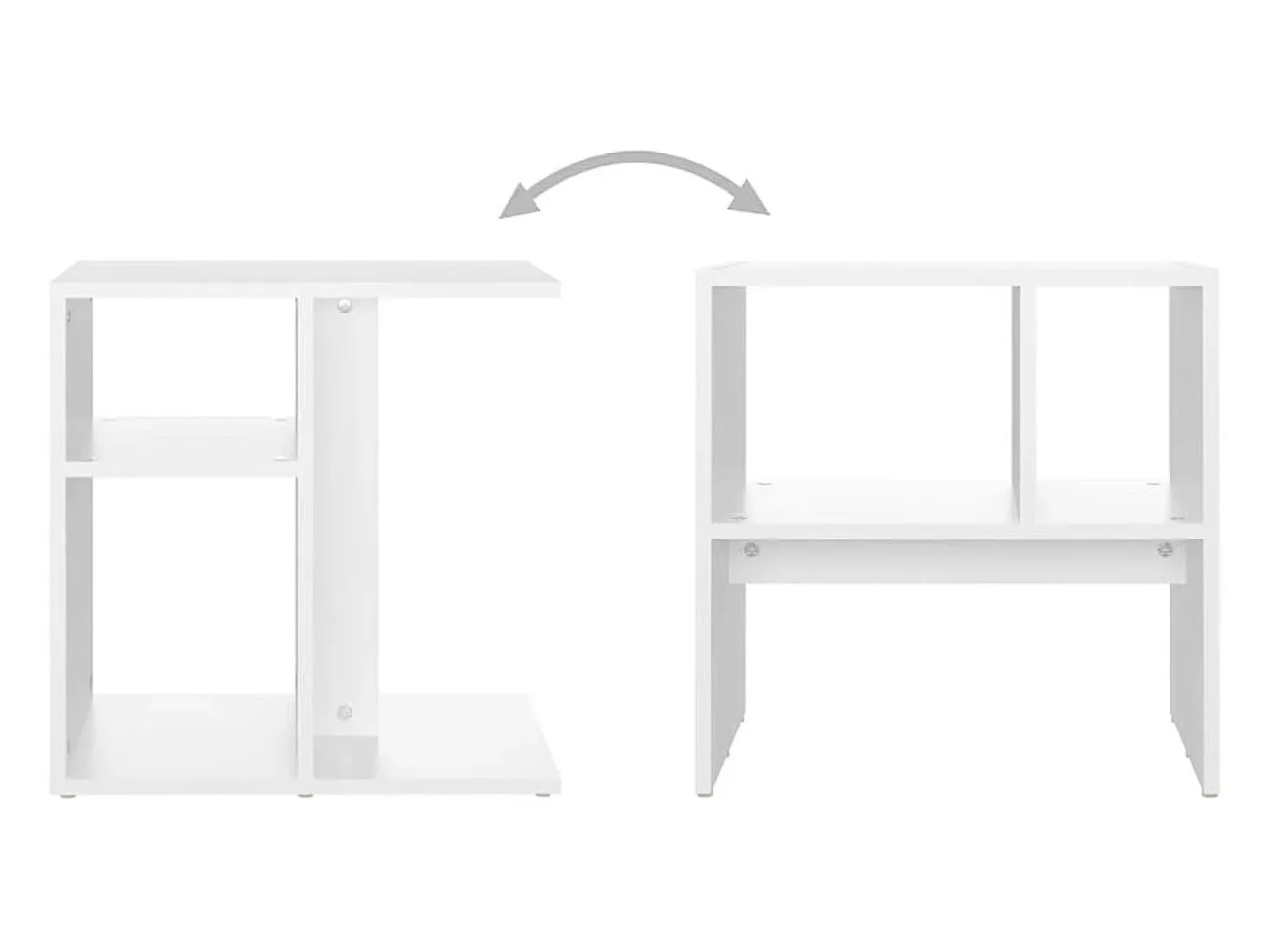 Mesa de apoio 50x30x50 cm contraplacado branco