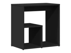 Mesa de apoio 50x30x50 cm contraplacado preto PT420205