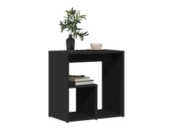 Mesa de apoio 50x30x50 cm contraplacado preto