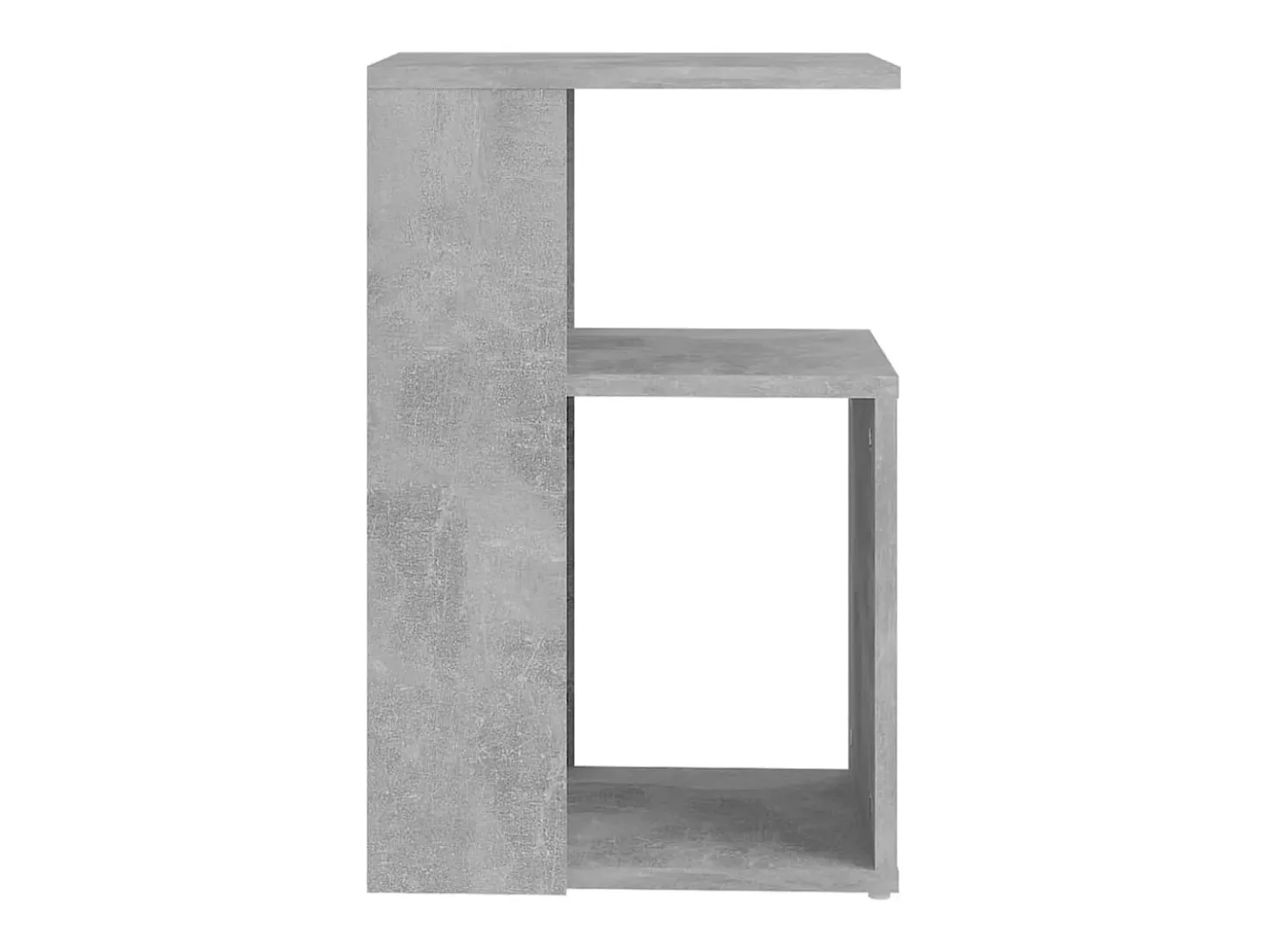Mesa de apoio 36x30x56 cm contraplacado cinzento cimento