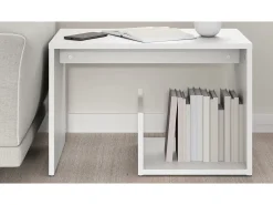 Mesa de apoio 59x36x38 cm derivados de madeira branco