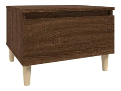 Mesa de apoio 50x46x35 cm derivados madeira carvalho castanho