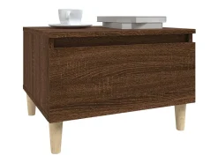 Mesa de apoio 50x46x35 cm derivados madeira carvalho castanho