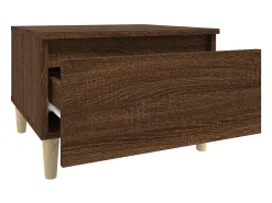 Mesa de apoio 50x46x35 cm derivados madeira carvalho castanho