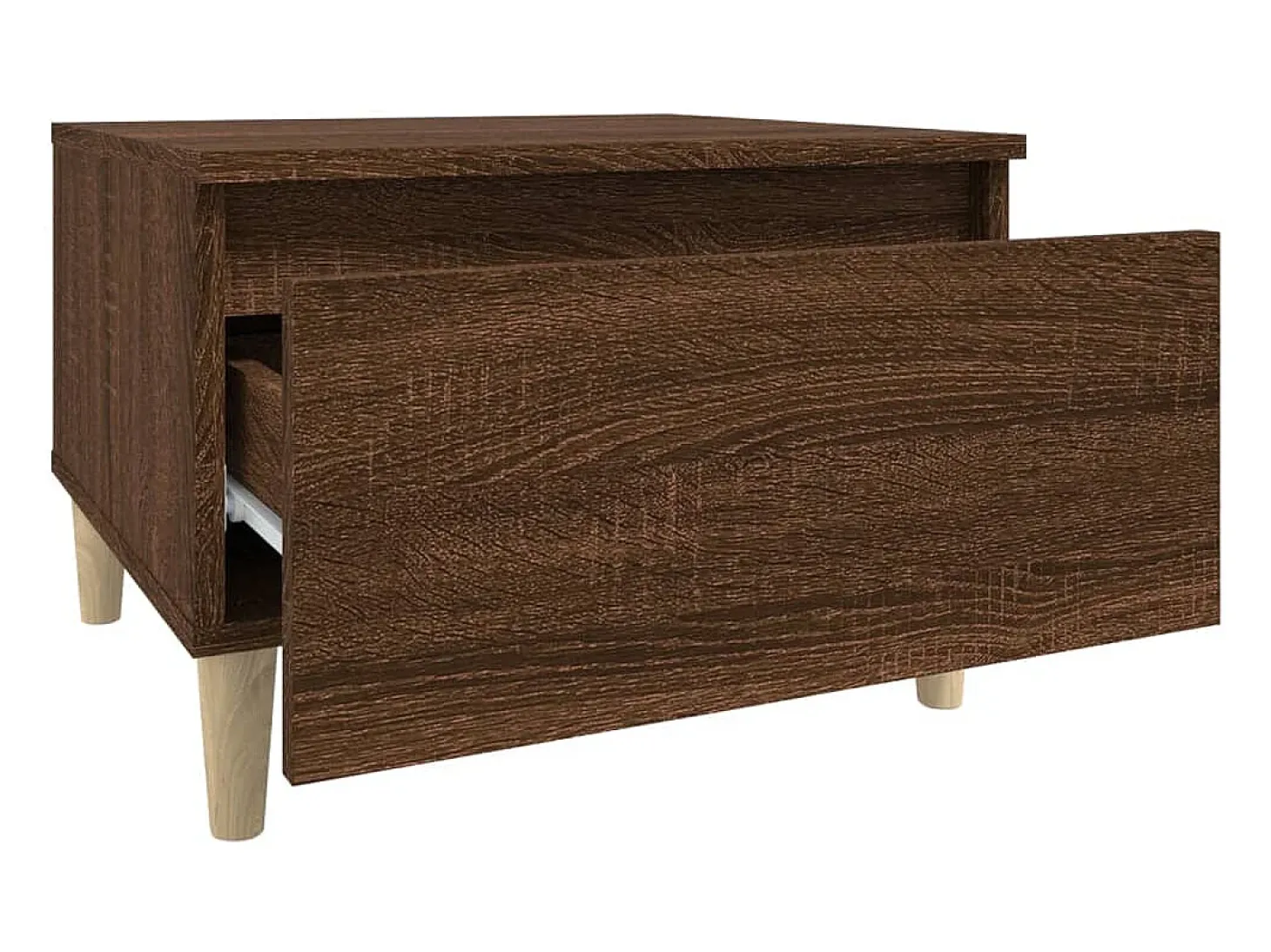 Mesa de apoio 50x46x35 cm derivados madeira carvalho castanho