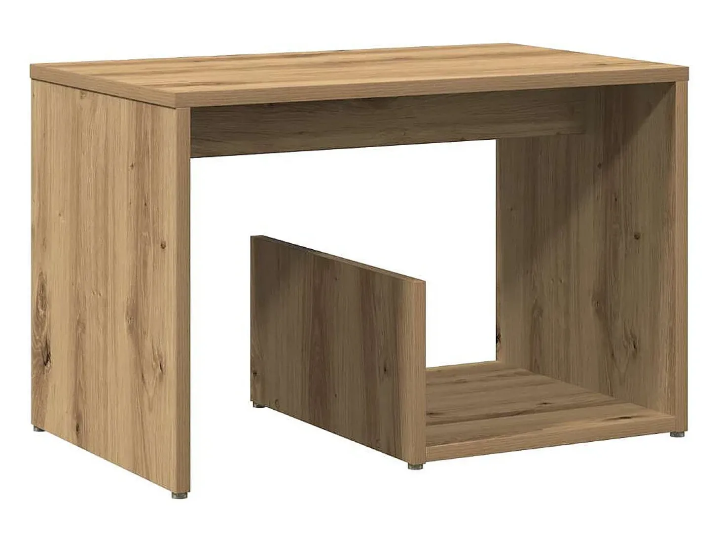 Mesa de apoio 59x36x38 cm derivados madeira carvalho artisiano