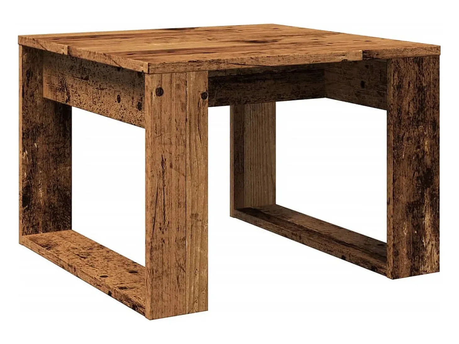 Mesa de apoio 50x50x35 cm derivados de madeira madeira velha