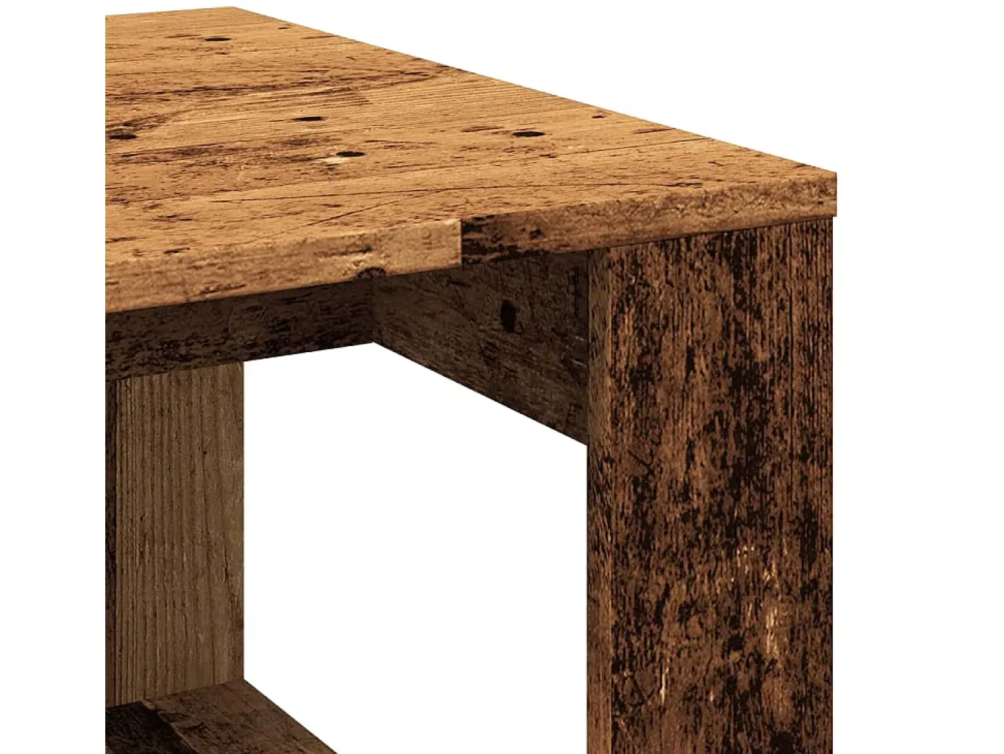 Mesa de apoio 50x50x35 cm derivados de madeira madeira velha