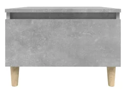 Mesa de apoio 50x46x35 cm derivados de madeira cinzento-cimento