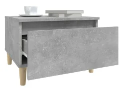 Mesa de apoio 50x46x35 cm derivados de madeira cinzento-cimento