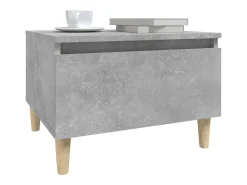 Mesa de apoio 50x46x35 cm derivados de madeira cinzento-cimento