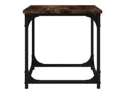 Mesa de apoio 40x40x40 cm derivados de madeira carvalho fumado