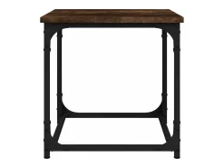 Mesa de apoio 40x40x40 cm derivados de madeira carvalho fumado