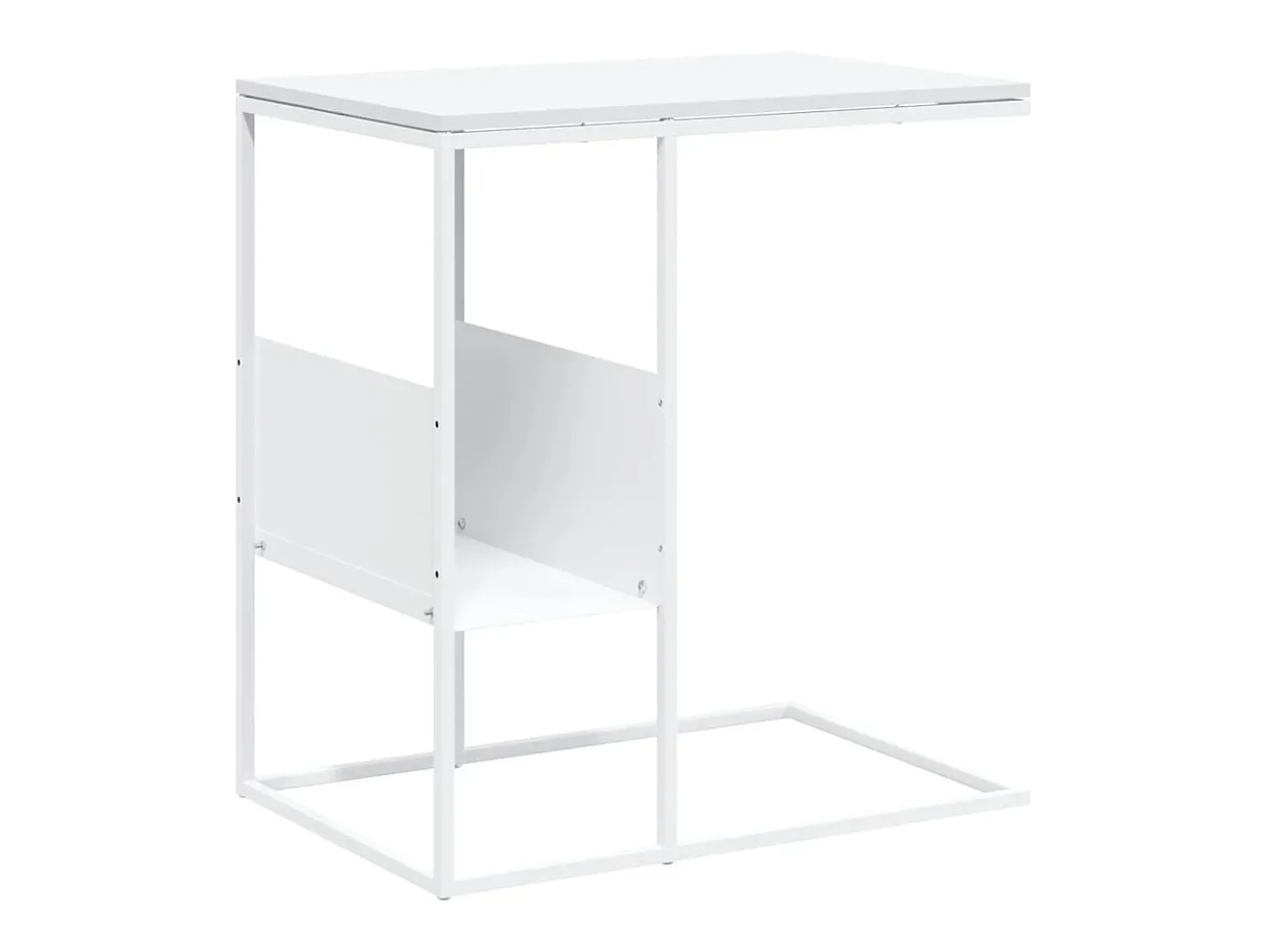 Mesa de apoio 55x36x59,5 cm derivados de madeira branco