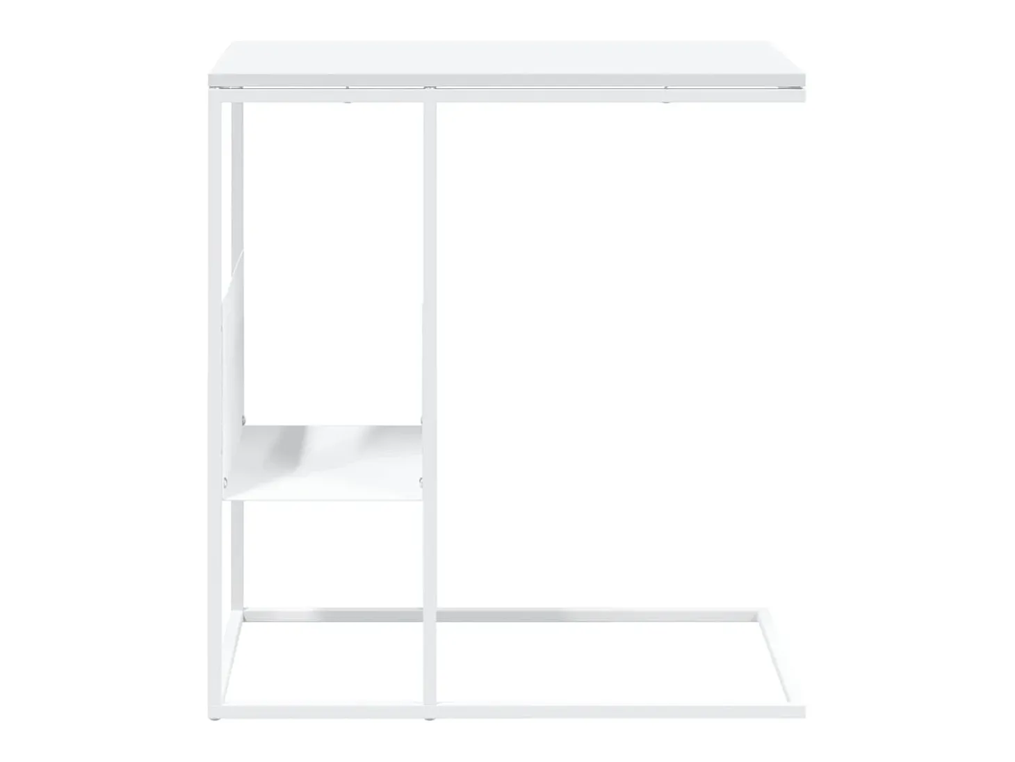Mesa de apoio 55x36x59,5 cm derivados de madeira branco