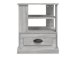 Mesa de apoio 50x50x60 cm derivados de madeira cinzento sonoma