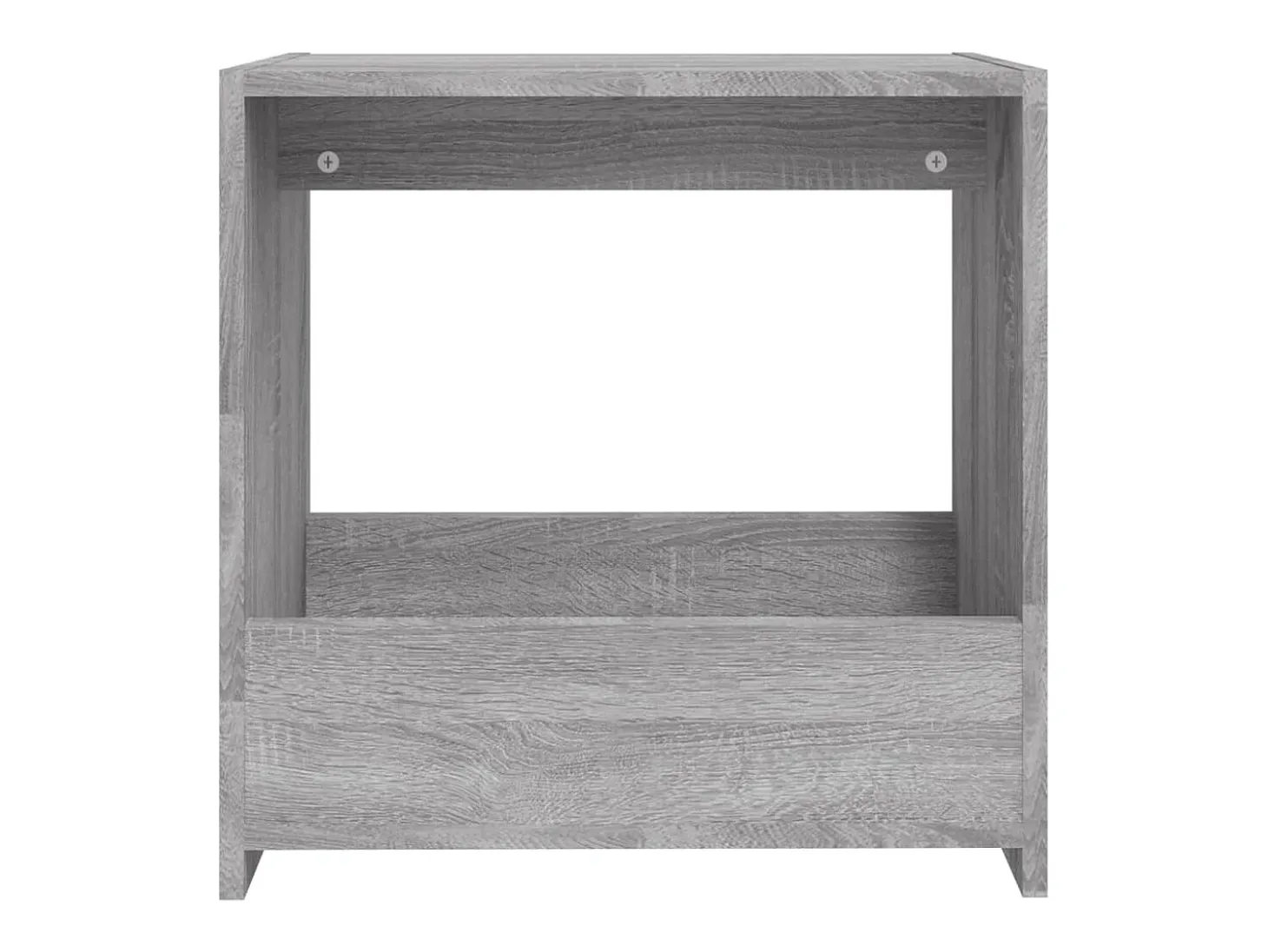 Mesa de apoio 50x26x50 cm derivados de madeira cinzento sonoma