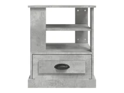 Mesa de apoio 50x50x60 cm derivados de madeira cinzento-cimento