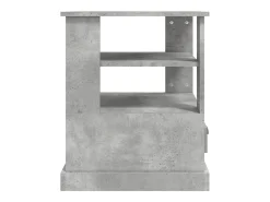 Mesa de apoio 50x50x60 cm derivados de madeira cinzento-cimento