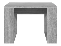 Mesa de apoio 50x50x35 cm derivados de madeira cinzento sonoma
