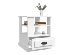 Mesa de apoio 50x50x60 cm derivados de madeira branco